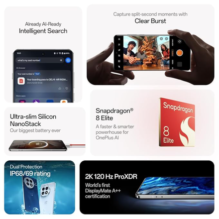 OnePlus 13 | Smarter with OnePlus AI (12GB RAM, 256GB Storage Arctic Dawn) - Image 3