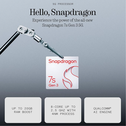 Nothing Phone (3A) 5G (Black, 8GB RAM, 128GB Storage) | Snapdragon 7s Gen 3 | 50MP+50MP+8MP Cameras | 32MP Front | 6.77” 120Hz AMOLED | 5000mAh Battery | 50W Fast Charging | Up to 16GB RAM Expansion - Image 3