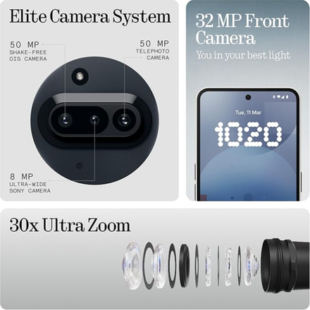 Nothing Phone (3A) 5G (Black, 8GB RAM, 128GB Storage) | Snapdragon 7s Gen 3 | 50MP+50MP+8MP Cameras | 32MP Front | 6.77” 120Hz AMOLED | 5000mAh Battery | 50W Fast Charging | Up to 16GB RAM Expansion - Image 4