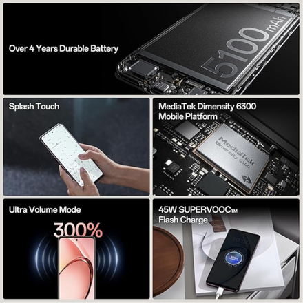 OPPO A3 5G (Nebula Red, 6GB RAM, 128GB Storage) - Image 2